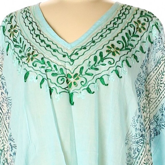 Shoreline Swimsuit Cover Up Oversized Embellished - Picture 3 of 4